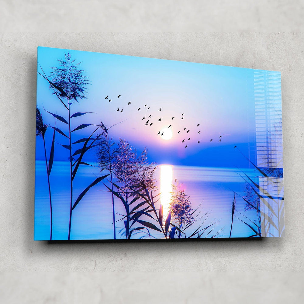 Artronauts Glass Print Sunset Seaside