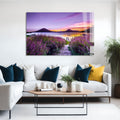 Artronauts Glass Print Sunset in Purple