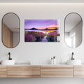 Artronauts Glass Print Sunset in Purple