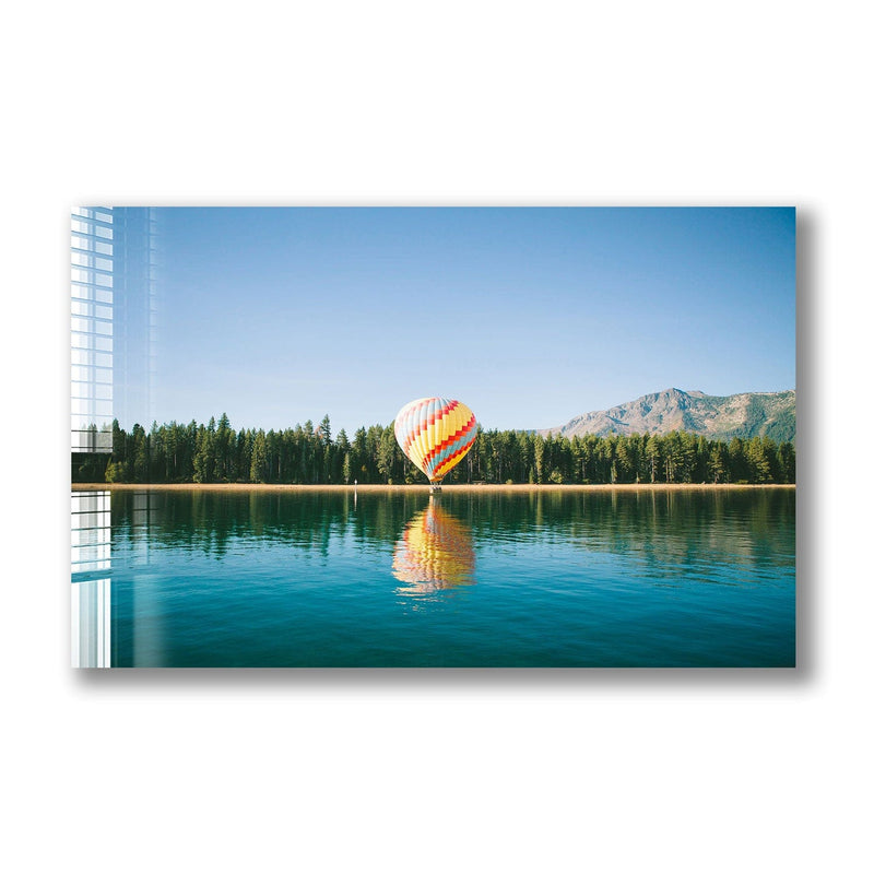 Artronauts Glass Print Balloon in River