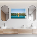 Artronauts Glass Print Balloon in River