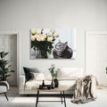 Artronauts Glass Print 60x90 Romantic Cat