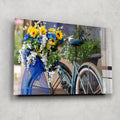 Artronauts Glass Print Floral Bicycle
