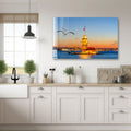Artronauts Glass Print Maiden's Tower - Istanbul