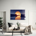 Artronauts Glass Print 60x90 Abstract Golden Mirror