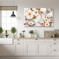 Artronauts Glass Print Gold & White Roses