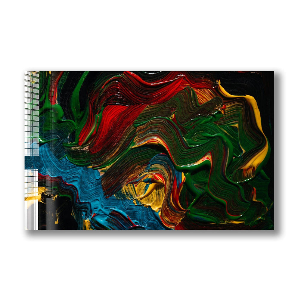 Artronauts Glass Print Painting Colourful Abstract