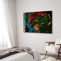 Artronauts Glass Print Painting Colourful Abstract
