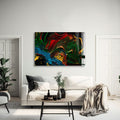 Artronauts Glass Print 60x90 Painting Colourful Abstract