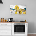 Artronauts Glass Print Golden Island - Tempered Glass Wall Art