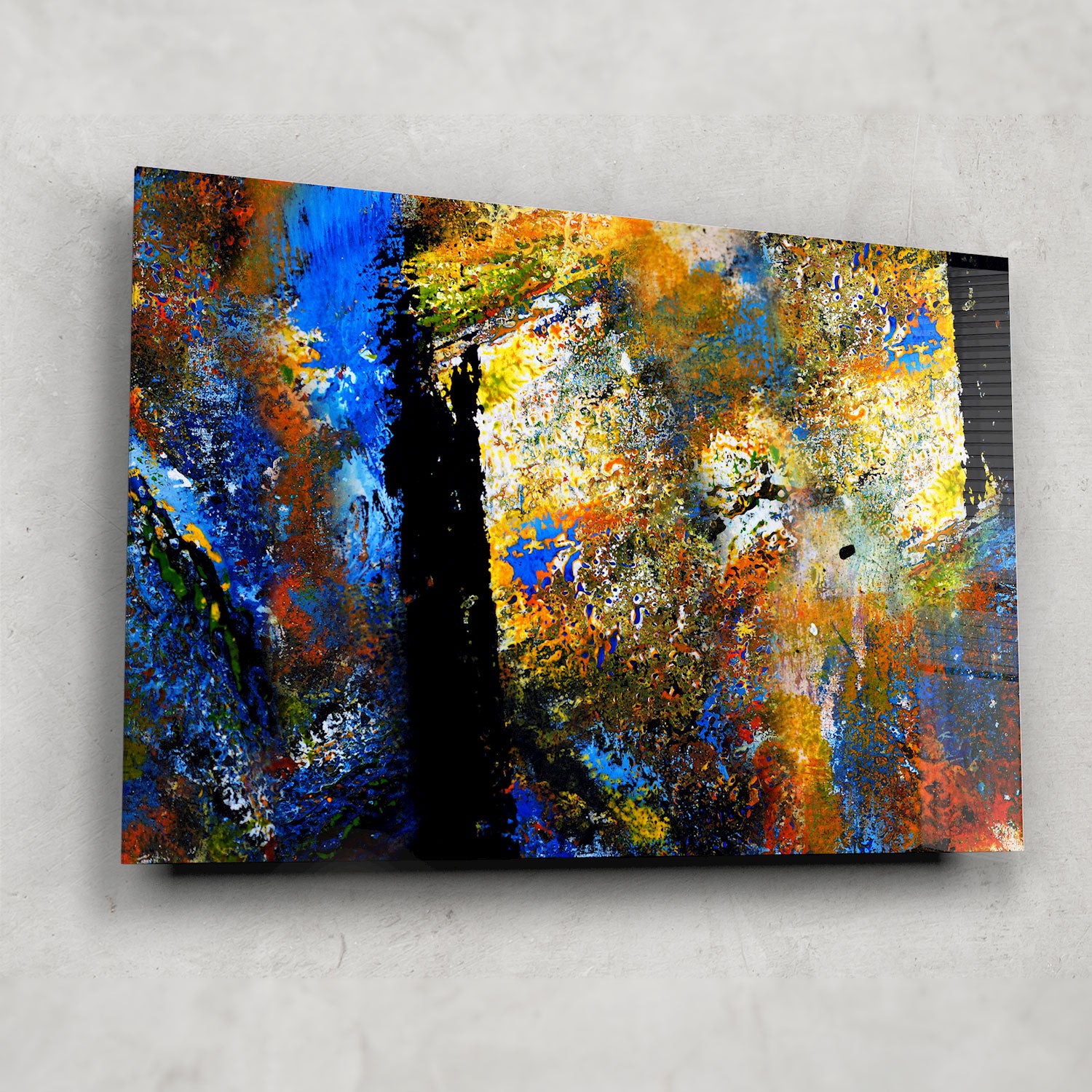 Abstract Face - Tempered Glass Wall Art