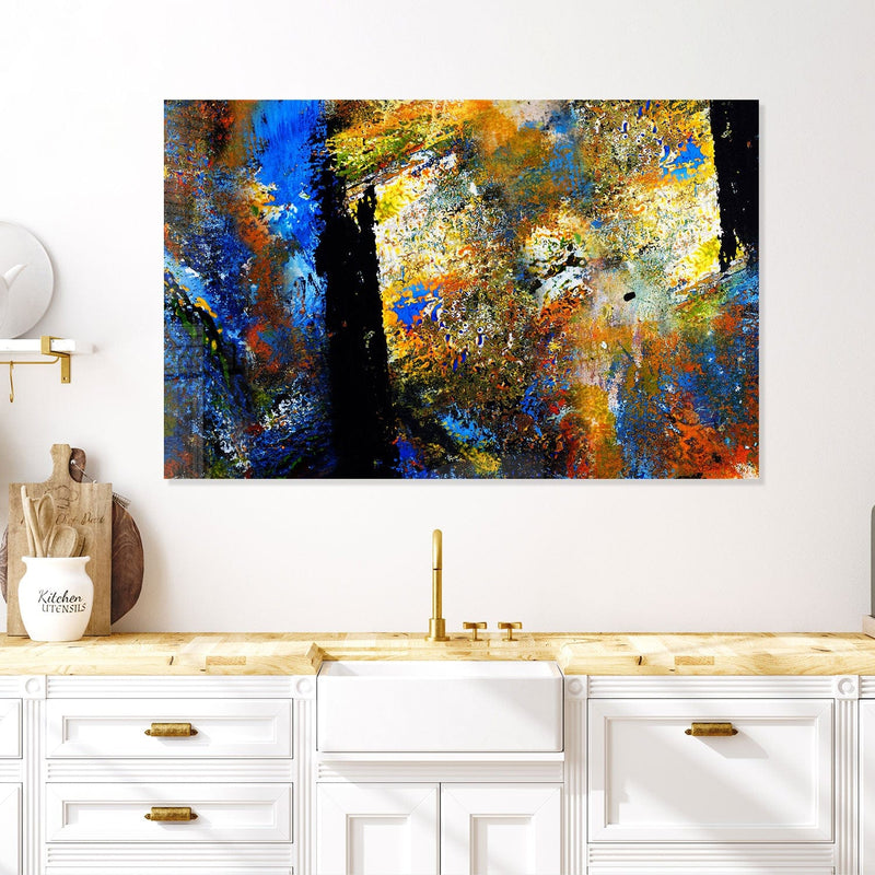Artronauts Glass Print Abstract Face - Tempered Glass Wall Art