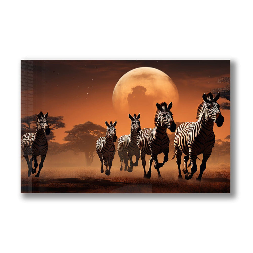 Artronauts Glass Print Striped Horizon - Tempered Glass Wall Art