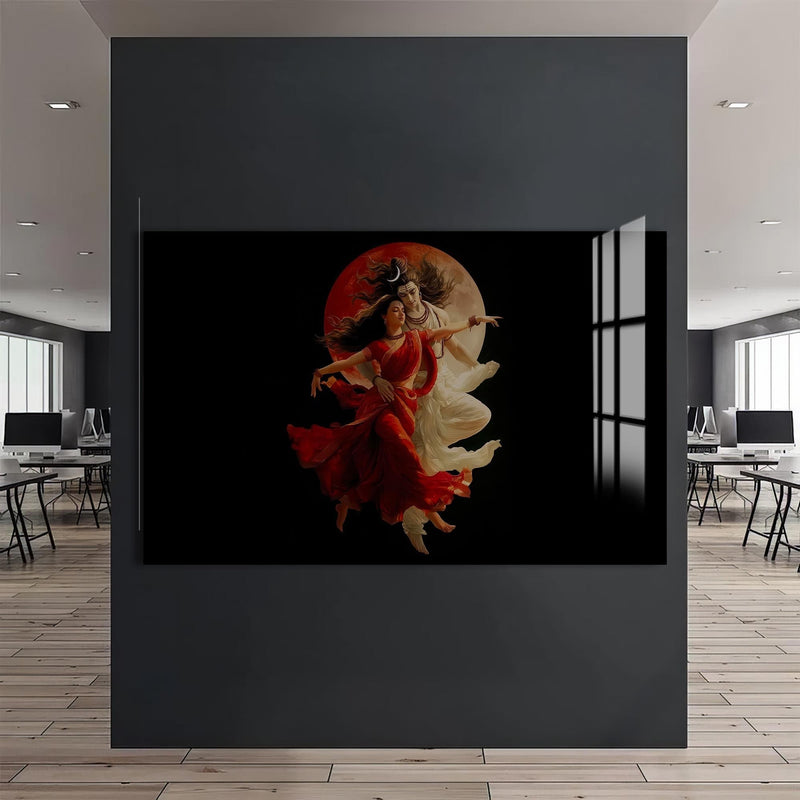 Artronauts Glass Print Eternal Union II- Hinduism Tempered Glass Wall Art