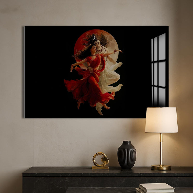 Artronauts Glass Print Eternal Union II- Hinduism Tempered Glass Wall Art