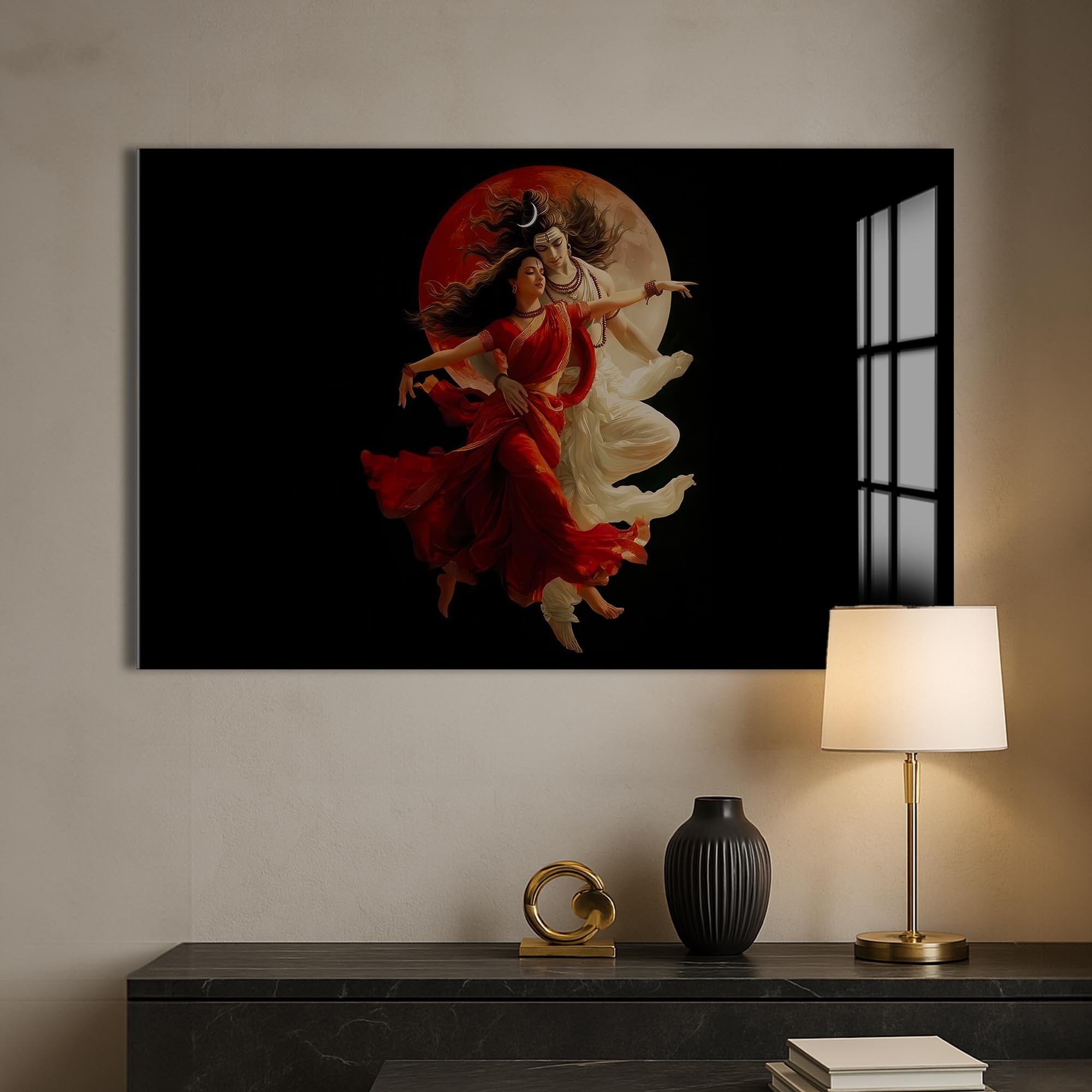 Artronauts Glass Print Eternal Union II- Hinduism Tempered Glass Wall Art