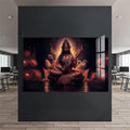 Artronauts Glass Print Lotus Saraswati- Hinduism Tempered Glass Wall Art