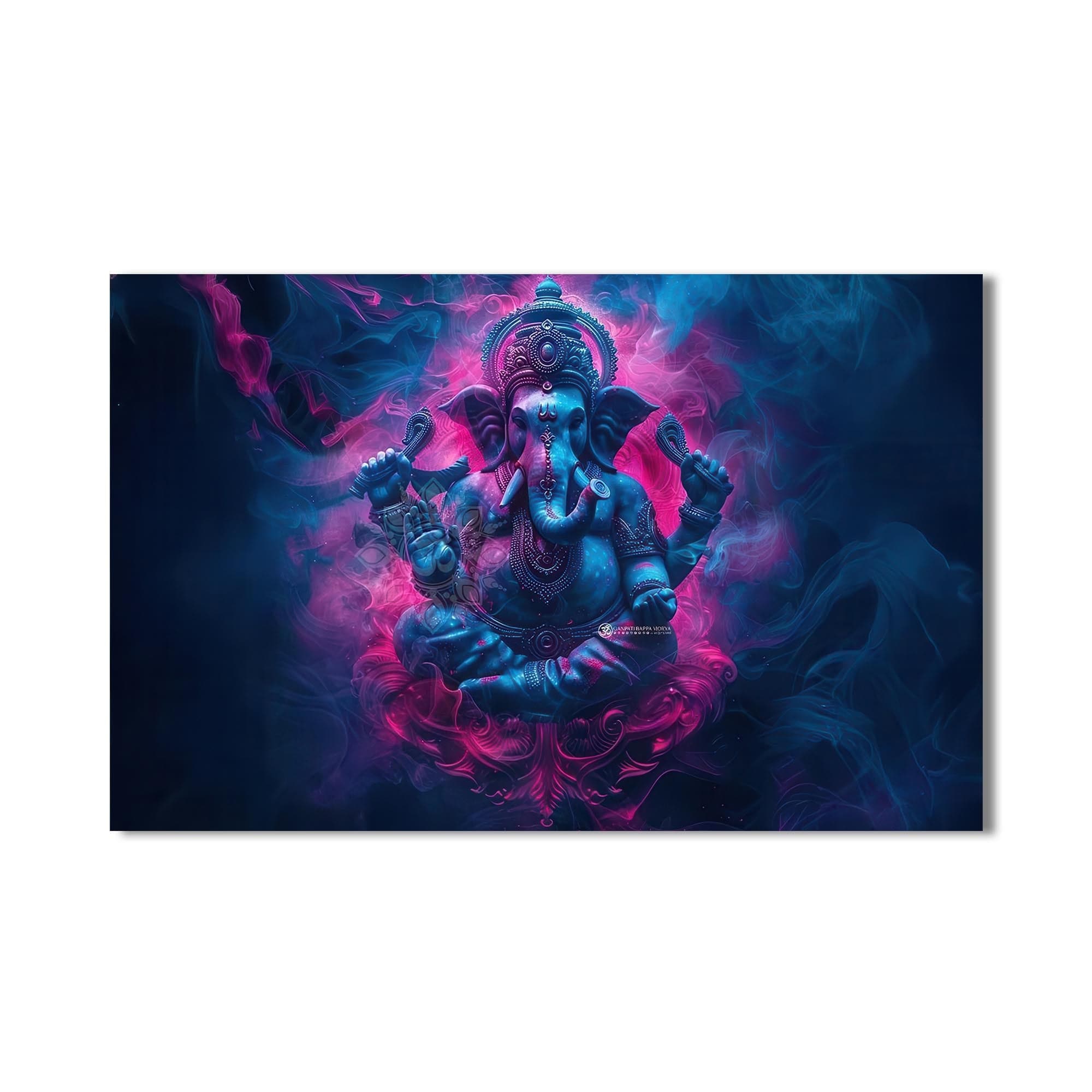 Artronauts Glass Print Mystic Ganesha- Hinduism Tempered Glass Wall Art