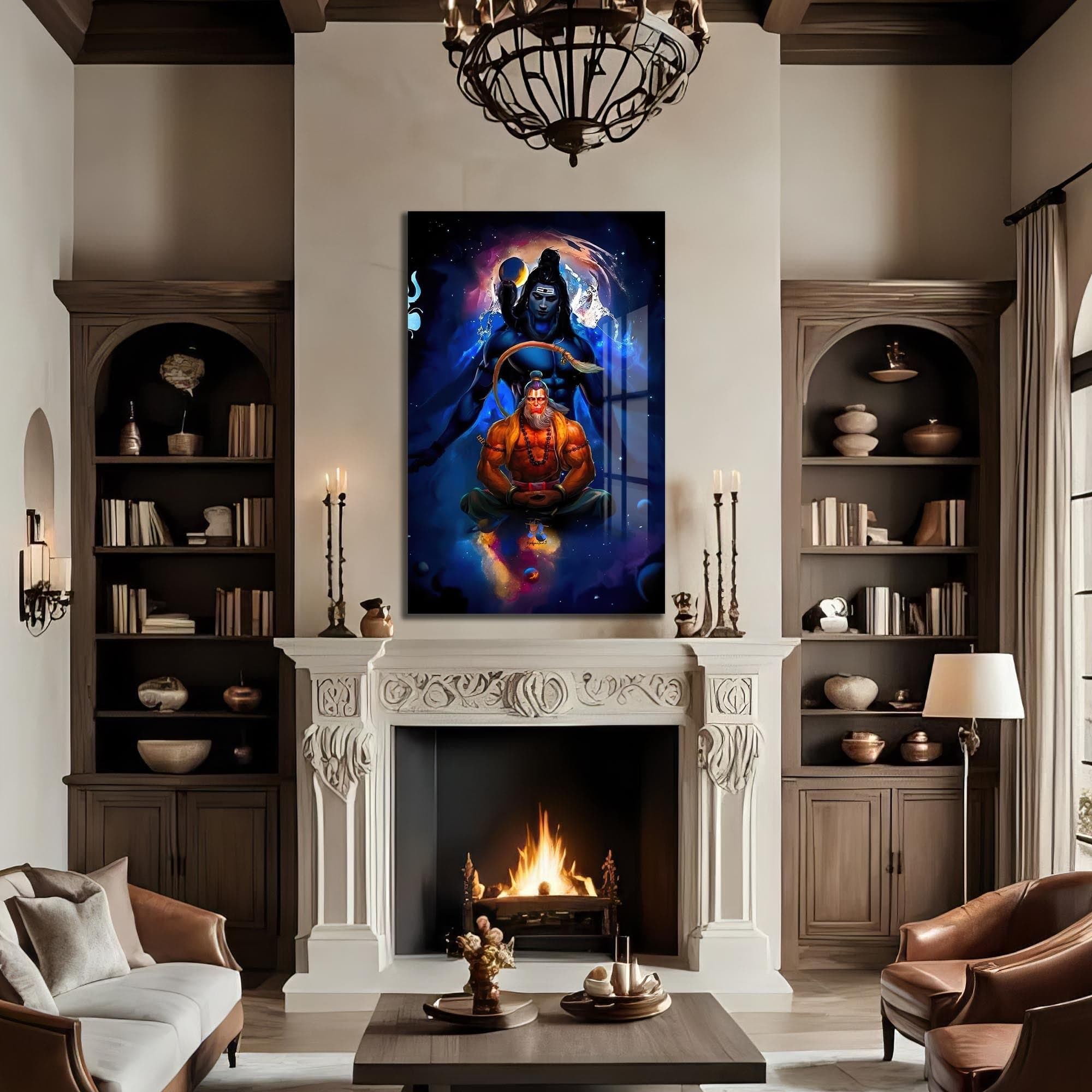 Artronauts Glass Print Shiva Ascension- Hinduism Tempered Glass Wall Art