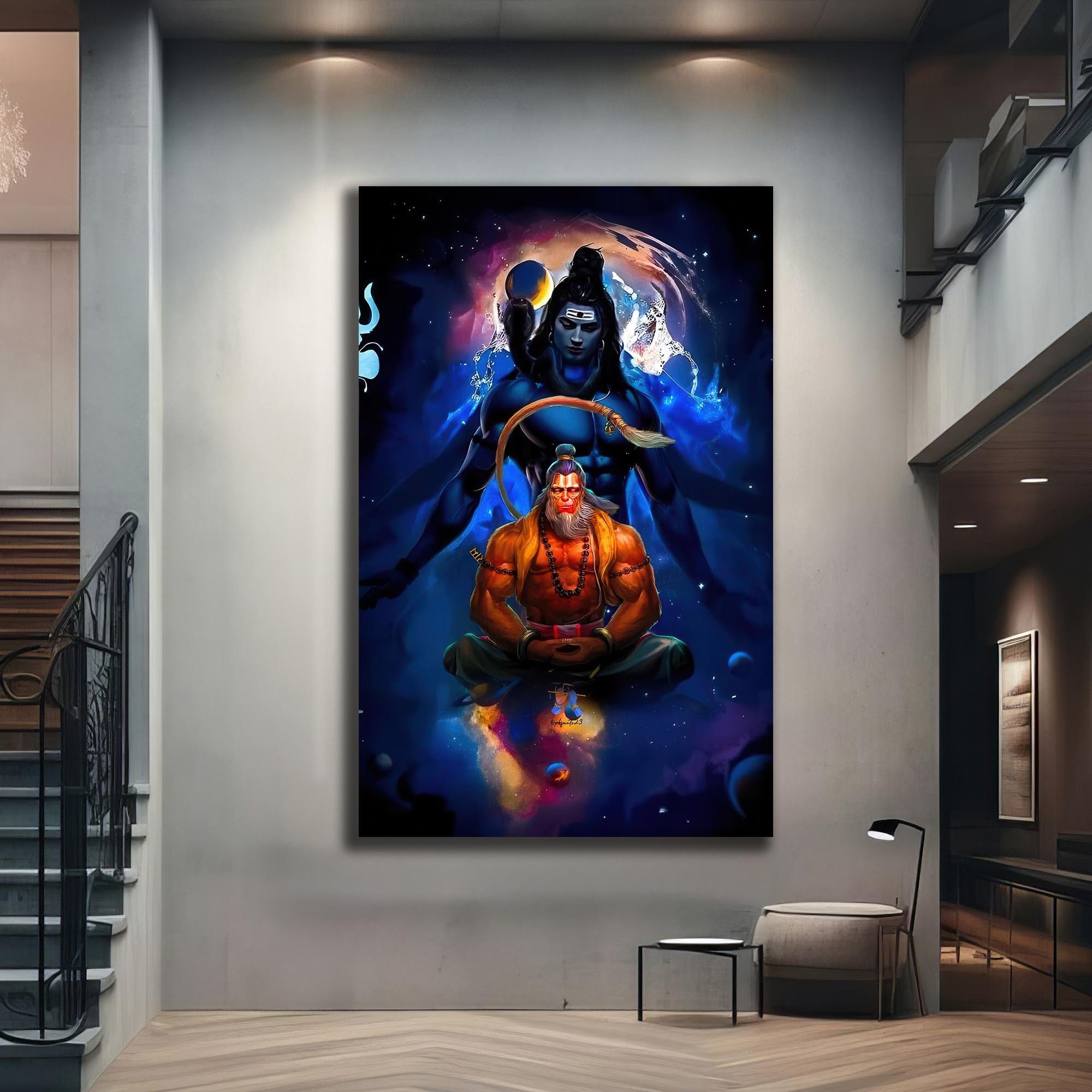 Artronauts Glass Print Shiva Ascension- Hinduism Tempered Glass Wall Art