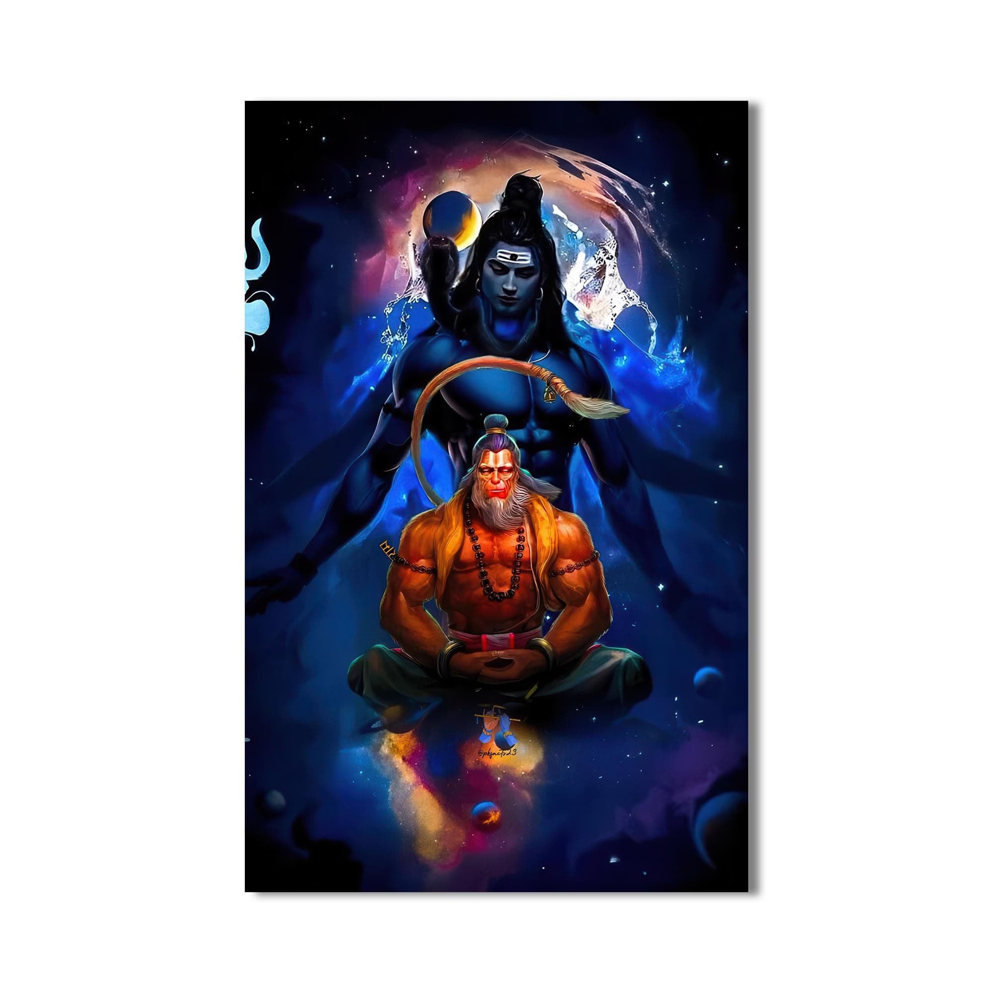Artronauts Glass Print Shiva Ascension- Hinduism Tempered Glass Wall Art