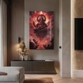 Artronauts Glass Print Lotus Blessing- Hinduism Tempered Glass Wall Art