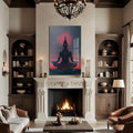 Artronauts Glass Print Neon Ganesha- Hinduism Tempered Glass Wall Art