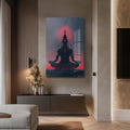 Artronauts Glass Print Neon Ganesha- Hinduism Tempered Glass Wall Art