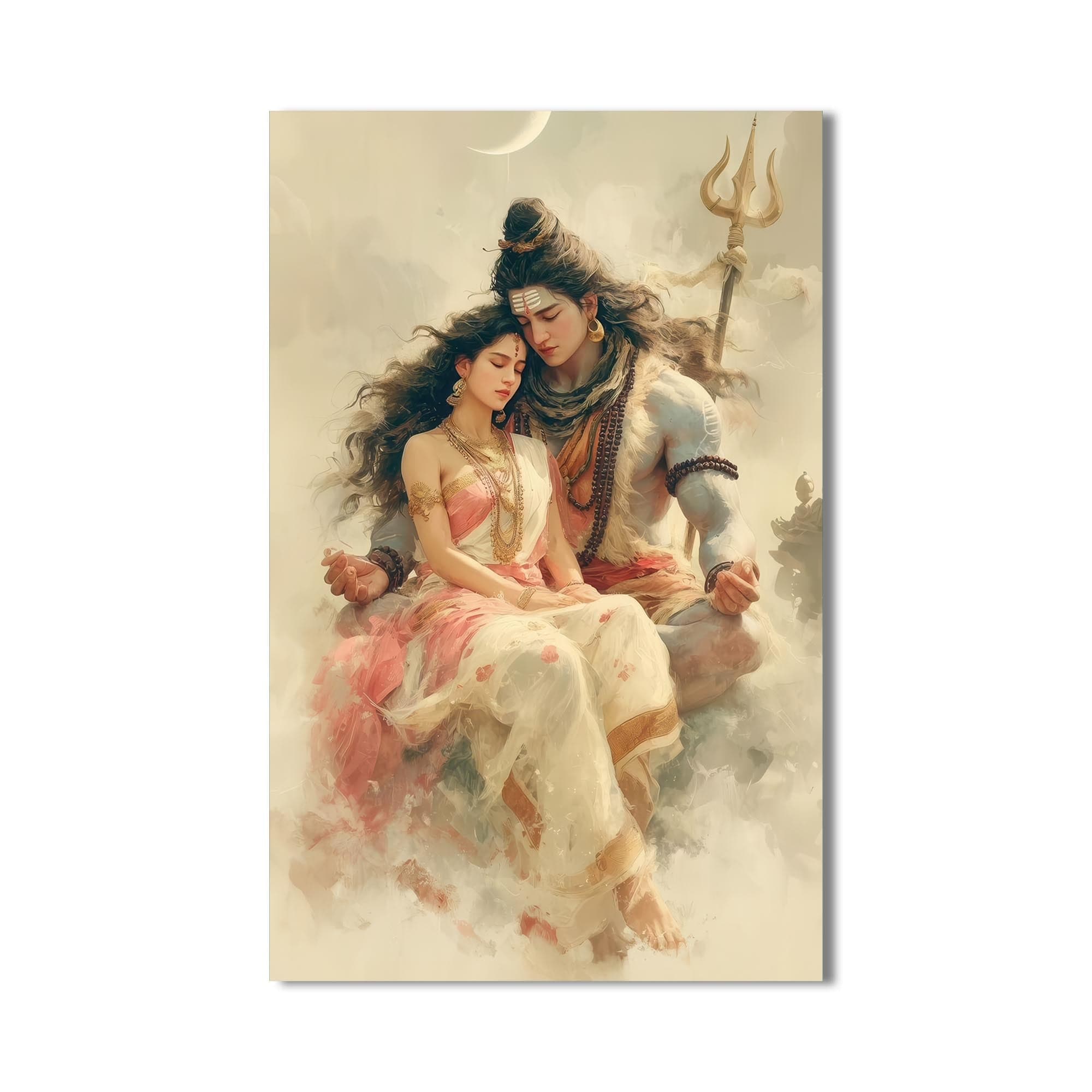 Artronauts Glass Print Eternal Union- Hinduism Tempered Glass Wall Art