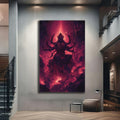 Artronauts Glass Print Crimson Shakti- Hinduism Tempered Glass Wall Art