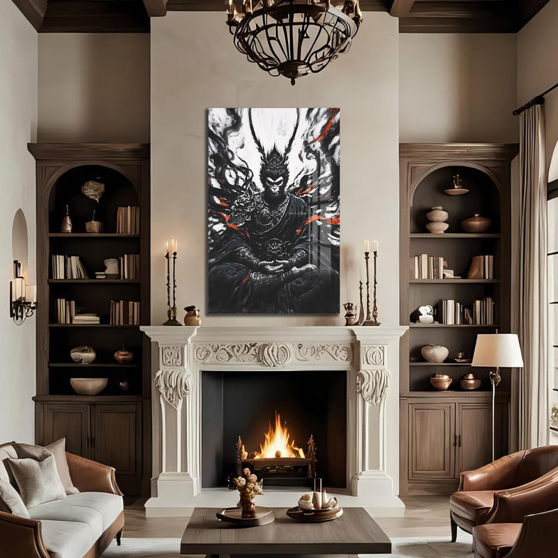 Artronauts Glass Print Dark Ascetic- Hinduism Tempered Glass Wall Art