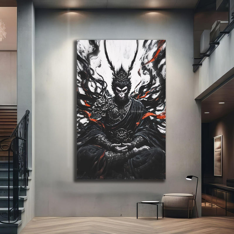 Artronauts Glass Print Dark Ascetic- Hinduism Tempered Glass Wall Art