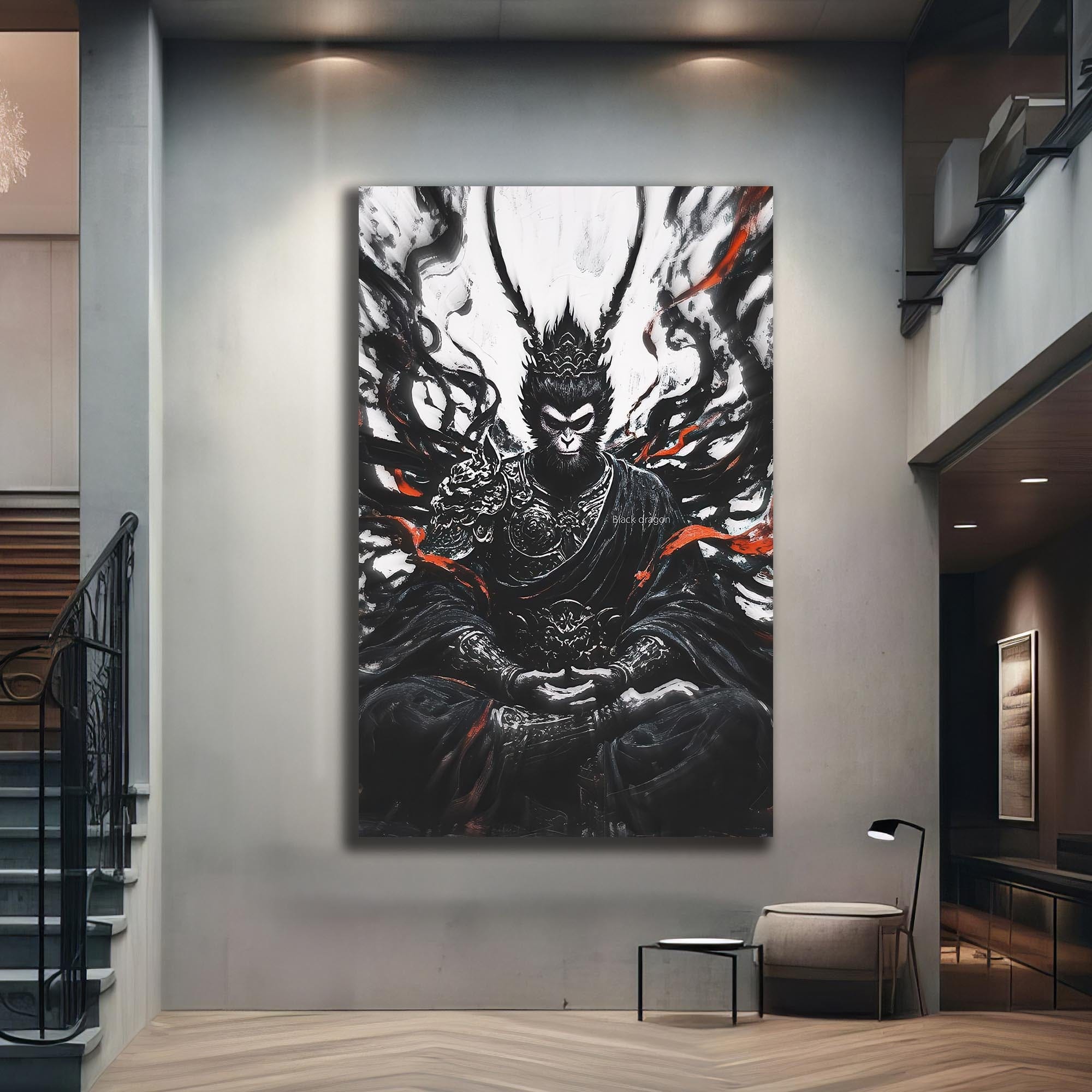 Artronauts Glass Print Dark Ascetic- Hinduism Tempered Glass Wall Art