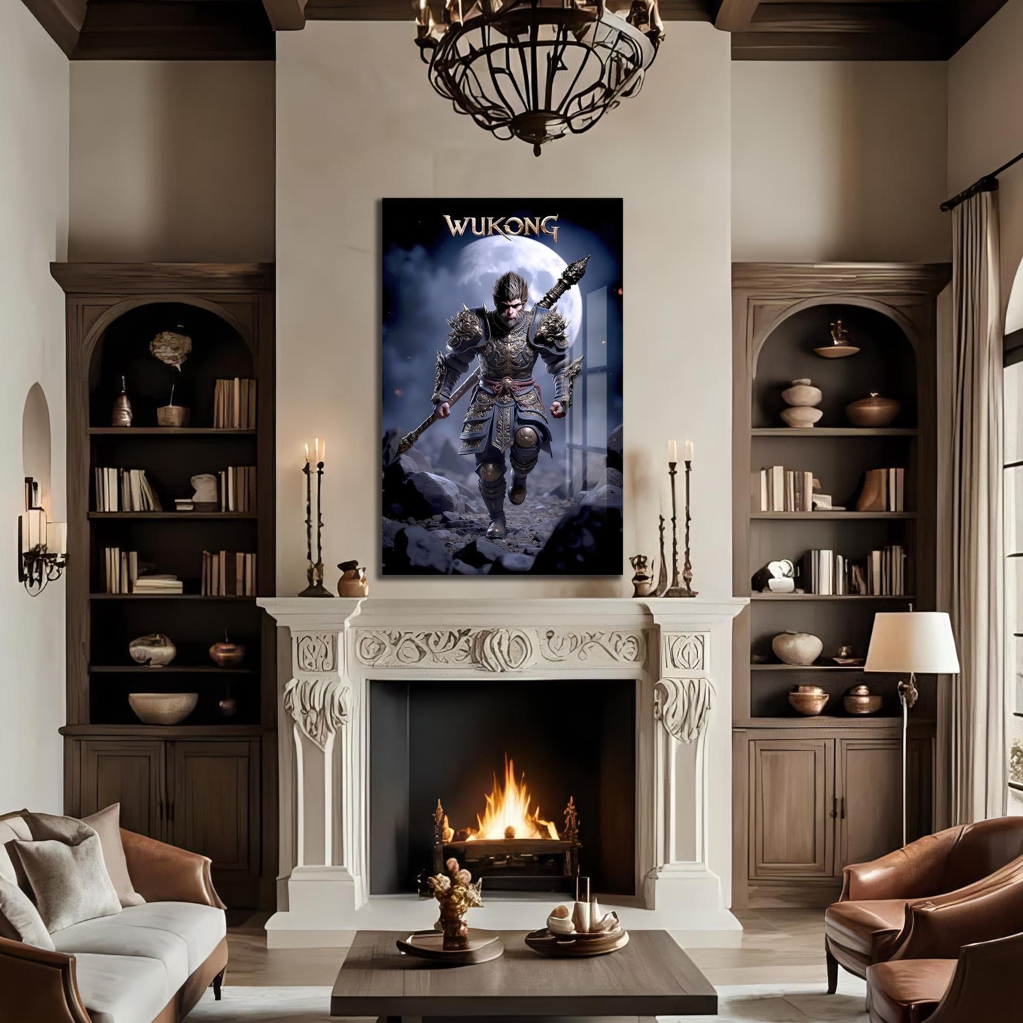 Artronauts Glass Print Wukong Ascendant-Tempered Glass Wall Art