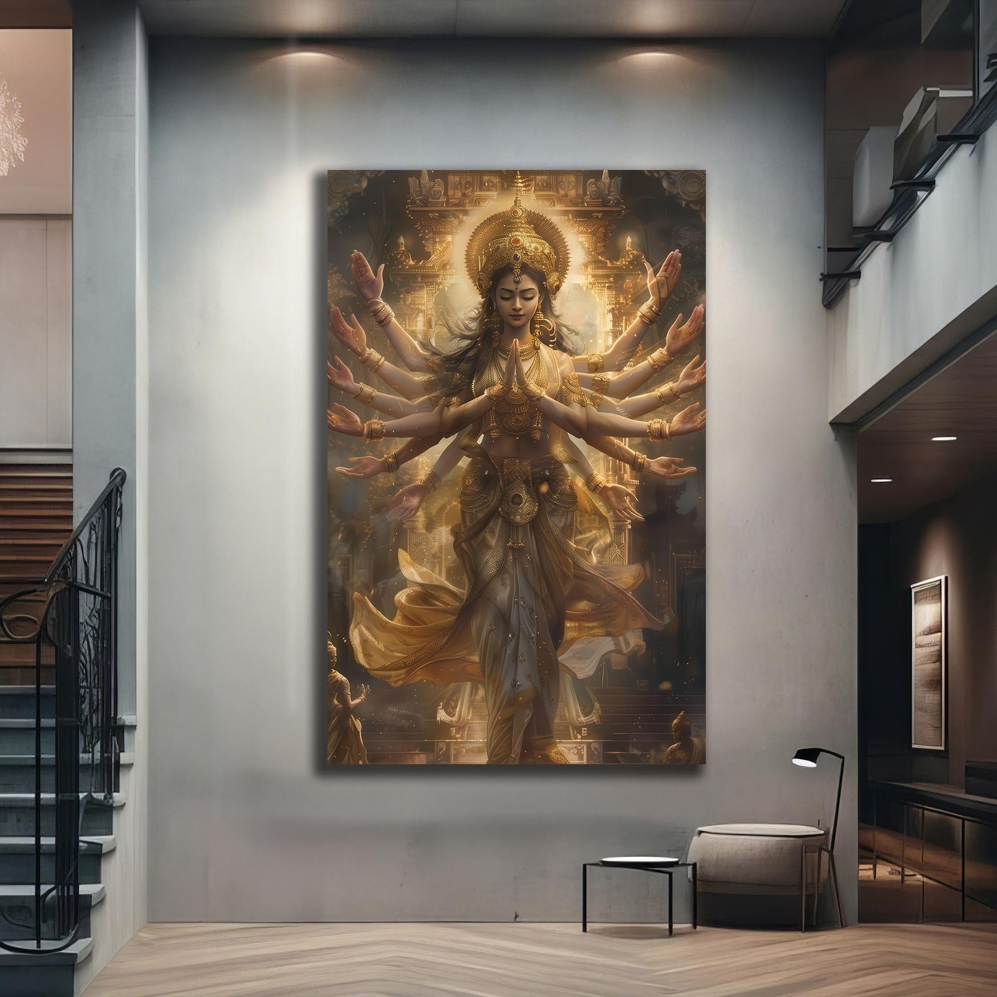 Artronauts Glass Print Krishna Melody- Hinduism Tempered Glass Wall Art