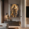 Artronauts Glass Print Krishna Melody- Hinduism Tempered Glass Wall Art