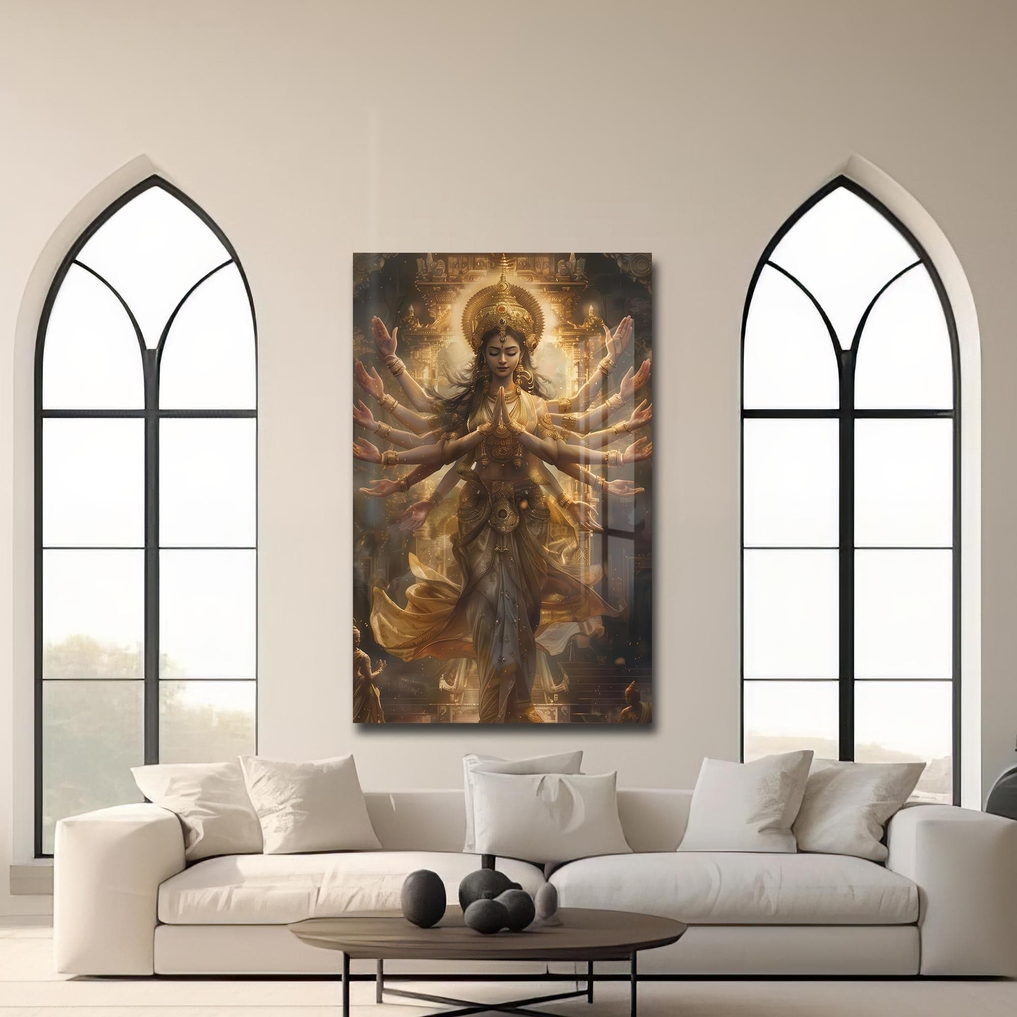 Artronauts Glass Print Krishna Melody- Hinduism Tempered Glass Wall Art