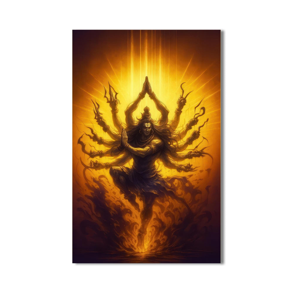 Artronauts Glass Print Shiva Sanctuary- Hinduism Tempered Glass Wall Art