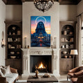 Artronauts Glass Print Celestial Shiva- Hinduism Tempered Glass Wall Art