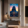 Artronauts Glass Print Celestial Shiva- Hinduism Tempered Glass Wall Art