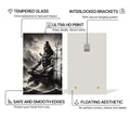 Artronauts Glass Print Silent Mahadev- Hinduism Tempered Glass Wall Art