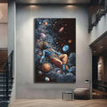 Artronauts Glass Print Cosmic Shiva- Hinduism Tempered Glass Wall Art