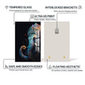 Artronauts Glass Print Celestial Ganesha- Hinduism Tempered Glass Wall Art