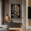 Artronauts Glass Print Ganesha Royal- Hinduism Tempered Glass Wall Art