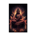 Artronauts Glass Print Veena Grace- Hinduism Tempered Glass Wall Art