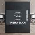 Artronauts Glass Print Faith Over Fear- Islamic Tempered Glass Wall Art