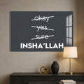 Artronauts Glass Print Faith Over Fear- Islamic Tempered Glass Wall Art