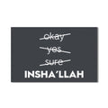 Artronauts Glass Print Faith Over Fear- Islamic Tempered Glass Wall Art