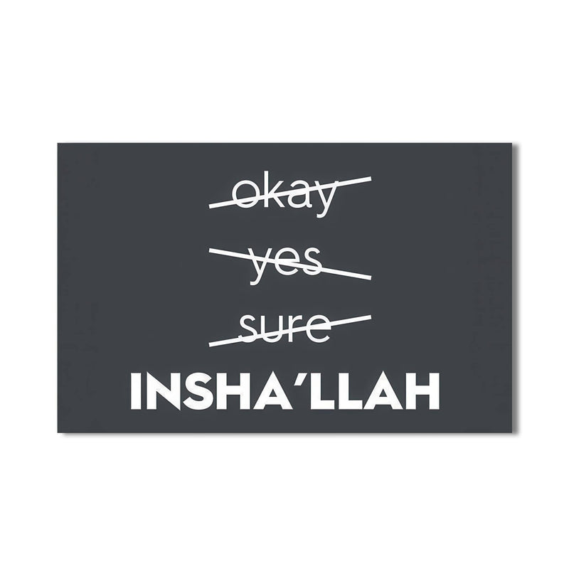Artronauts Glass Print Faith Over Fear- Islamic Tempered Glass Wall Art