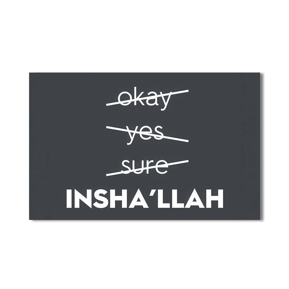 Artronauts Glass Print Faith Over Fear- Islamic Tempered Glass Wall Art